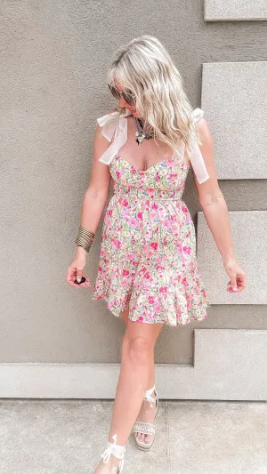 Floral Fit & Flare Mini Sundress