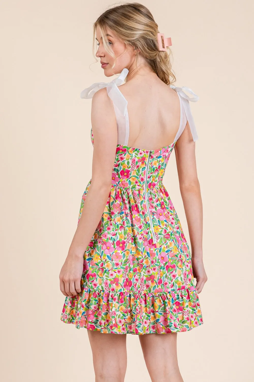 Floral Fit & Flare Mini Sundress