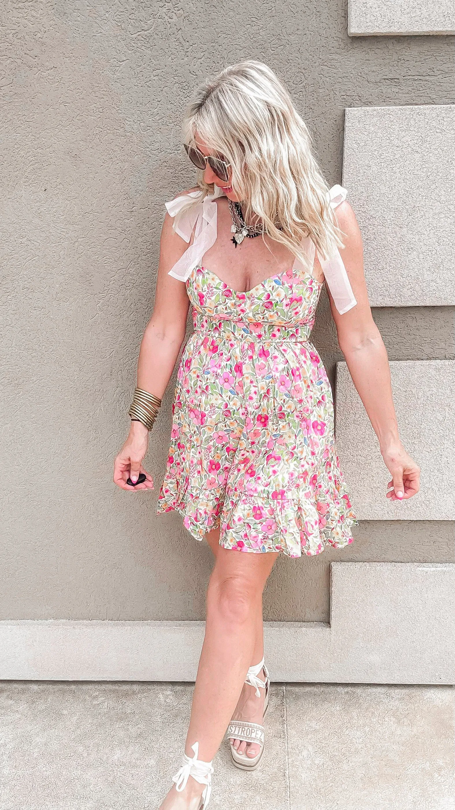 Floral Fit & Flare Mini Sundress