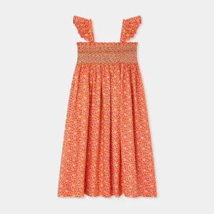 Frances embroidered cotton dress in Liberty fabric