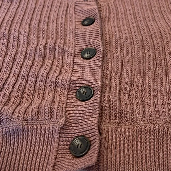 Free People All Yours Cardi Mocha Cardigan Sweater Size Medium