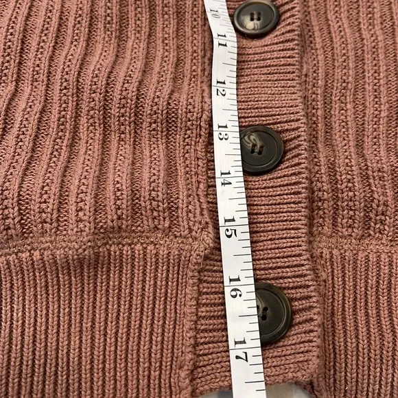 Free People All Yours Cardi Mocha Cardigan Sweater Size Medium