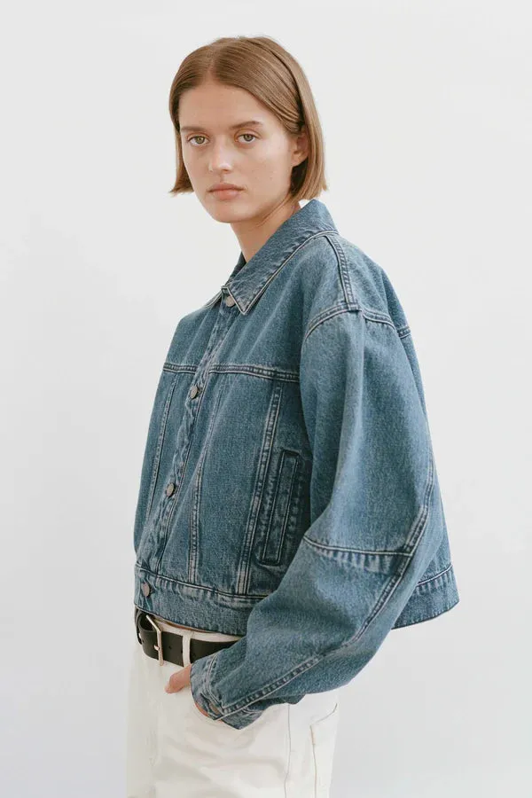 Friends With Frank The Laura Jacket in Blue Denim