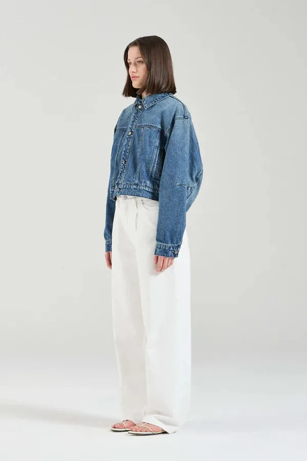 Friends With Frank The Laura Jacket in Blue Denim