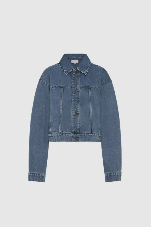 Friends With Frank The Laura Jacket in Blue Denim
