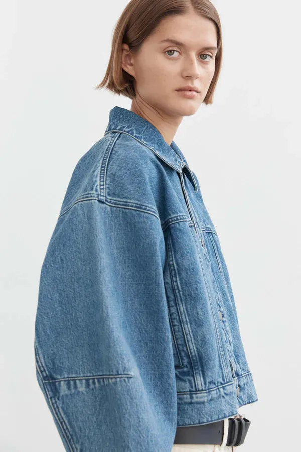 Friends With Frank The Laura Jacket in Blue Denim