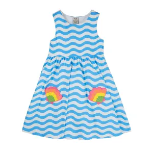 Frugi Samantha Wave Shell Dress Pp3bk