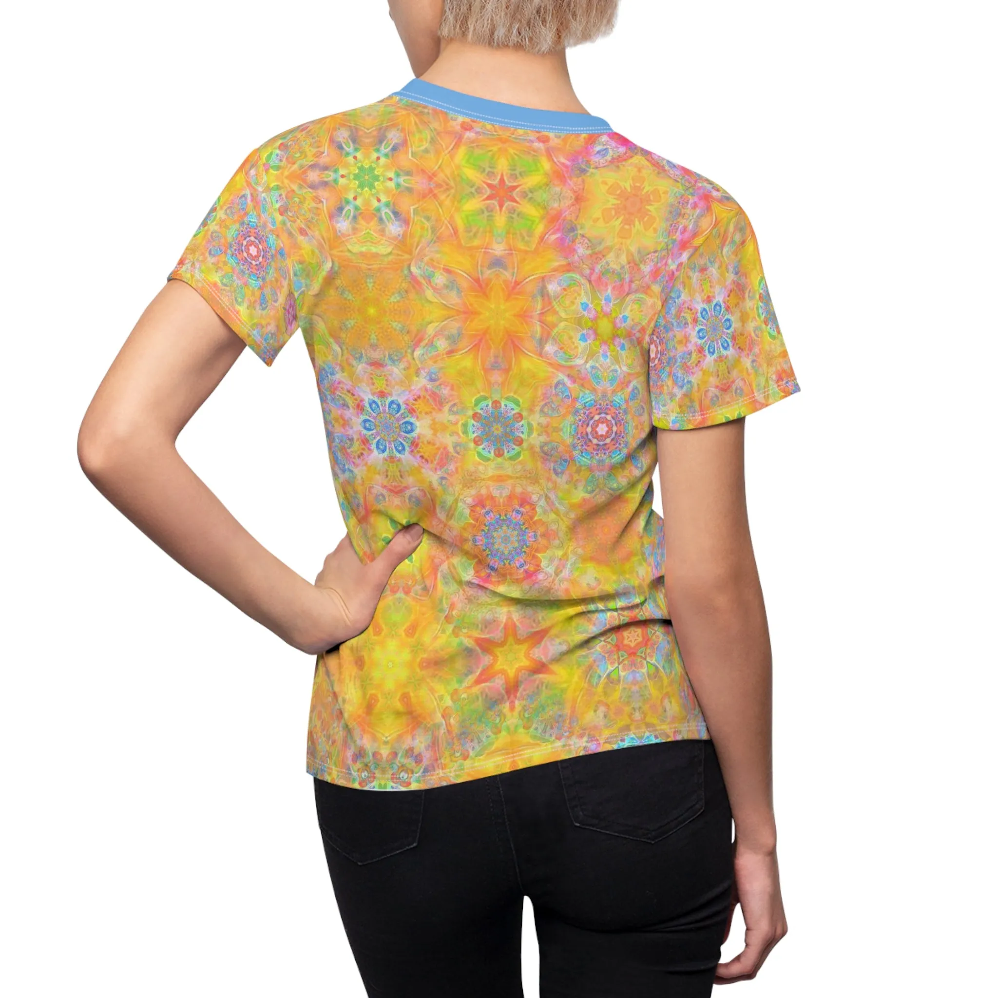 Galaxy Frog Cymatic Women's AOP Cut & Sew Tee