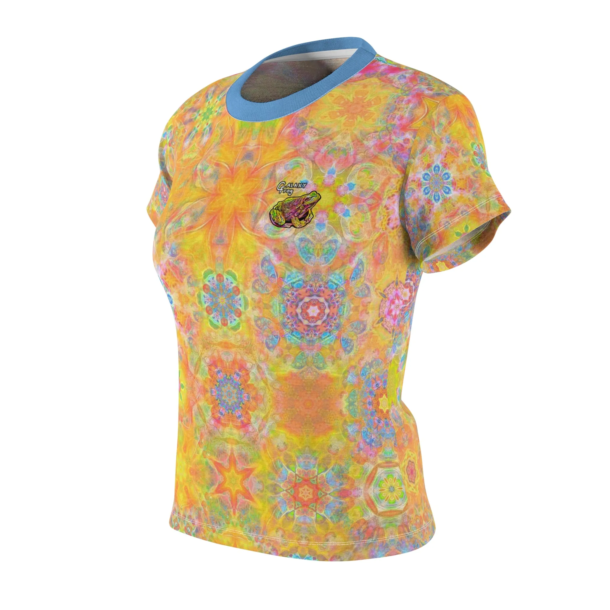 Galaxy Frog Cymatic Women's AOP Cut & Sew Tee