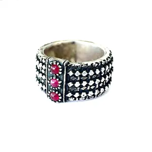 Garnet Riad Cuff Ring