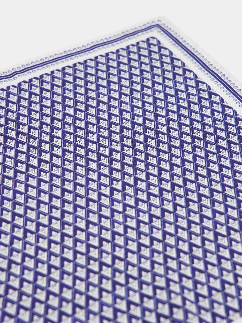 Geometric Silk Pocket Square
