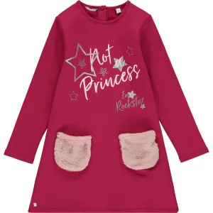 Girls Pink Cotton Dress