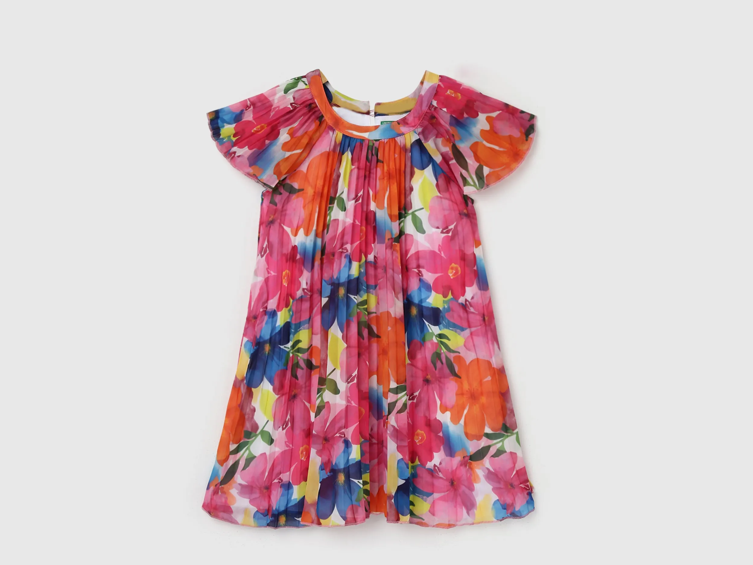 Girl's Regular Fit Round Neck Floral Dresses