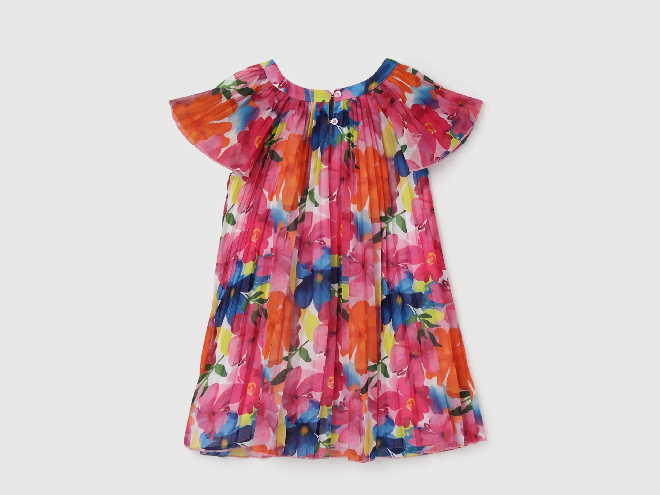 Girl's Regular Fit Round Neck Floral Dresses