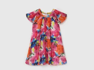 Girl's Regular Fit Round Neck Floral Dresses