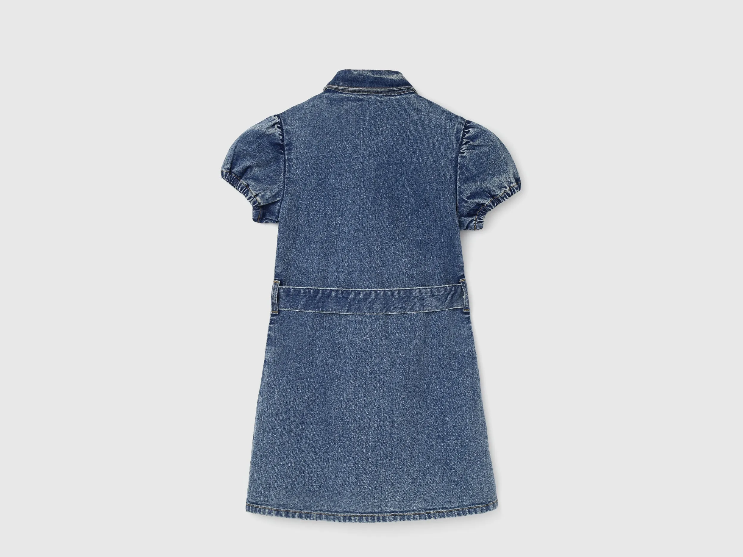 Girl's Regular Fit Spread Collar Solid Dresses