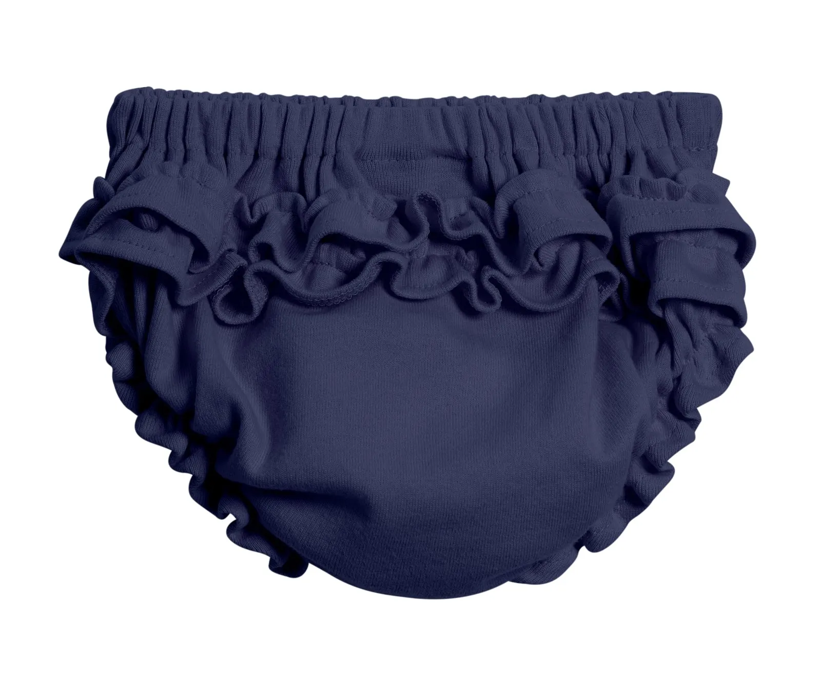 Girls Soft Cotton Ruffle Diaper Cover | Navy
