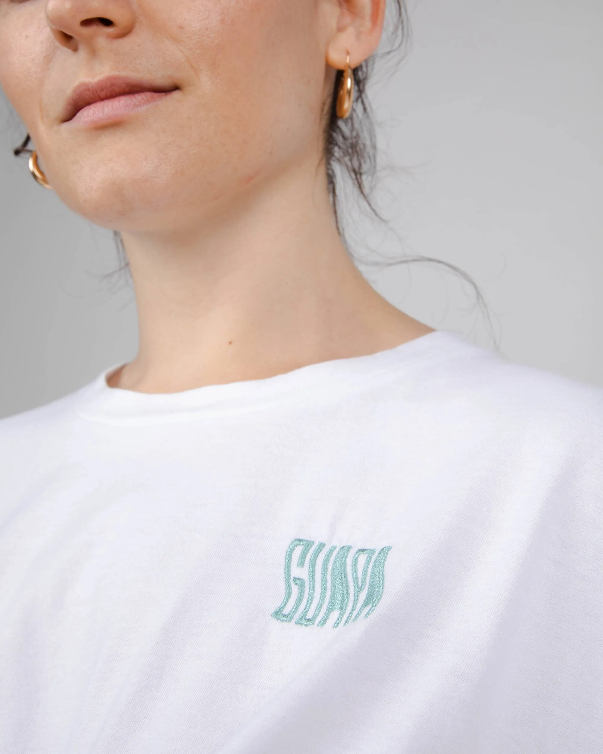 Guapa Knotted Oversized T-Shirt White