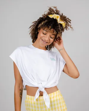 Guapa Knotted Oversized T-Shirt White