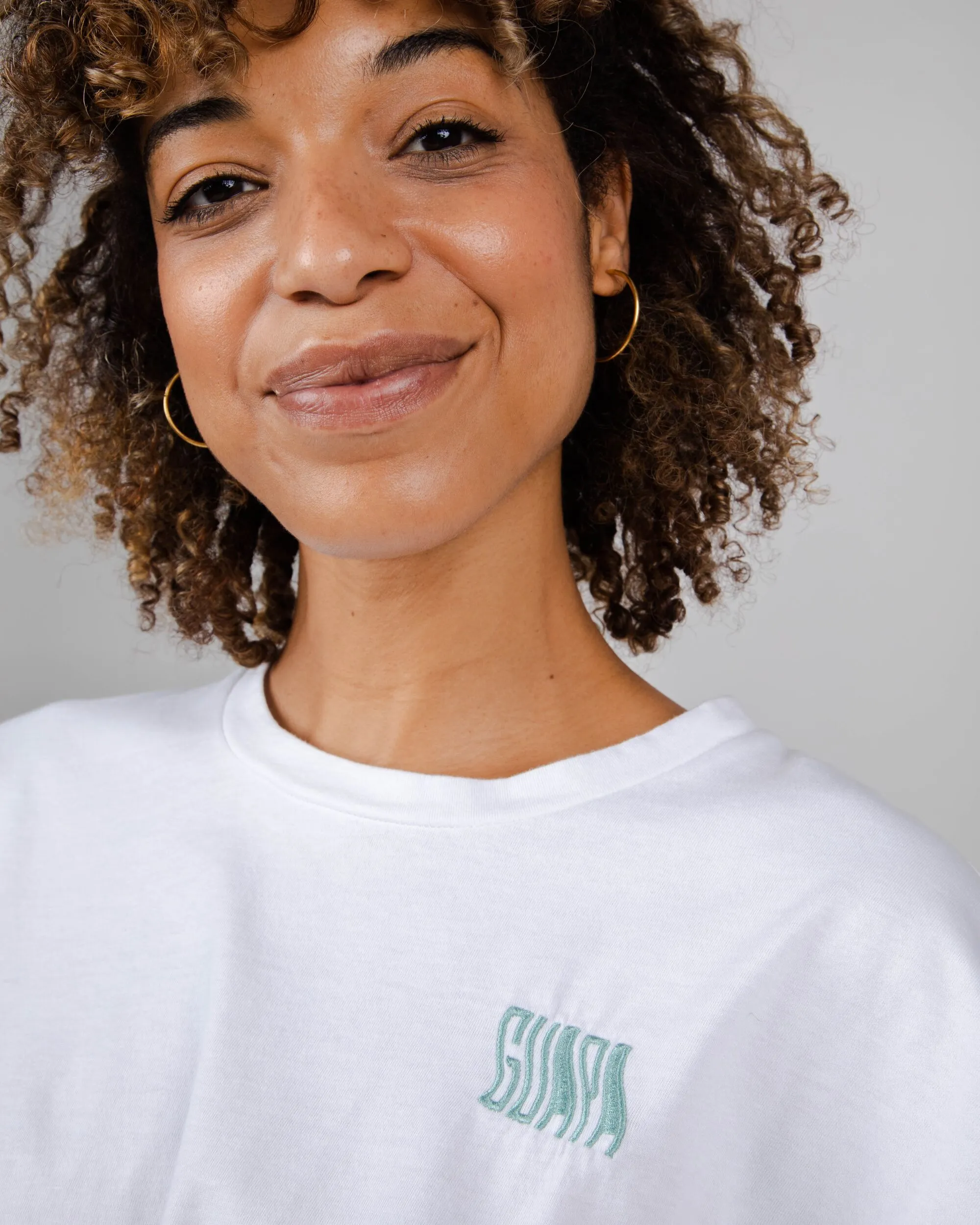 Guapa Knotted Oversized T-Shirt White