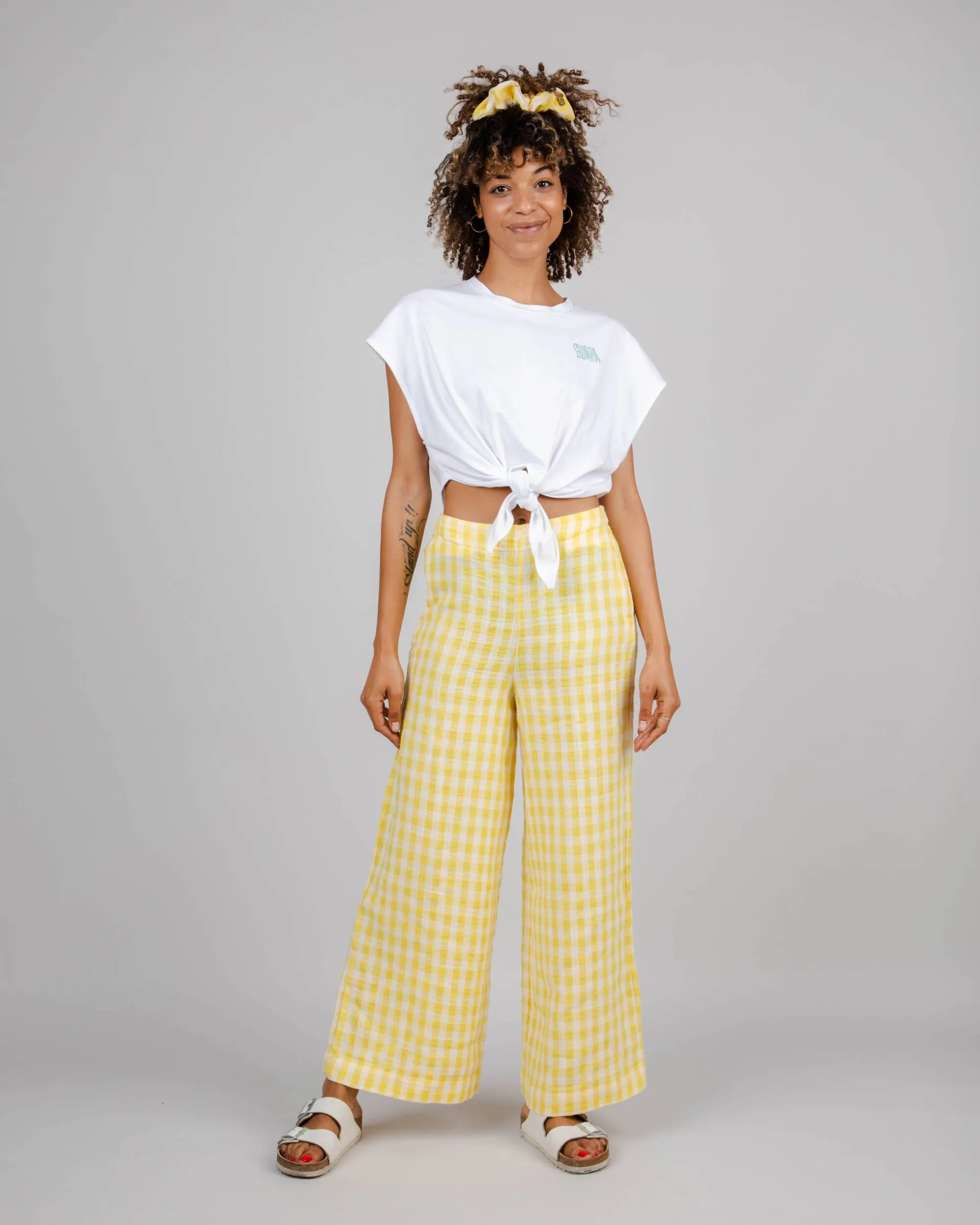 Guapa Knotted Oversized T-Shirt White