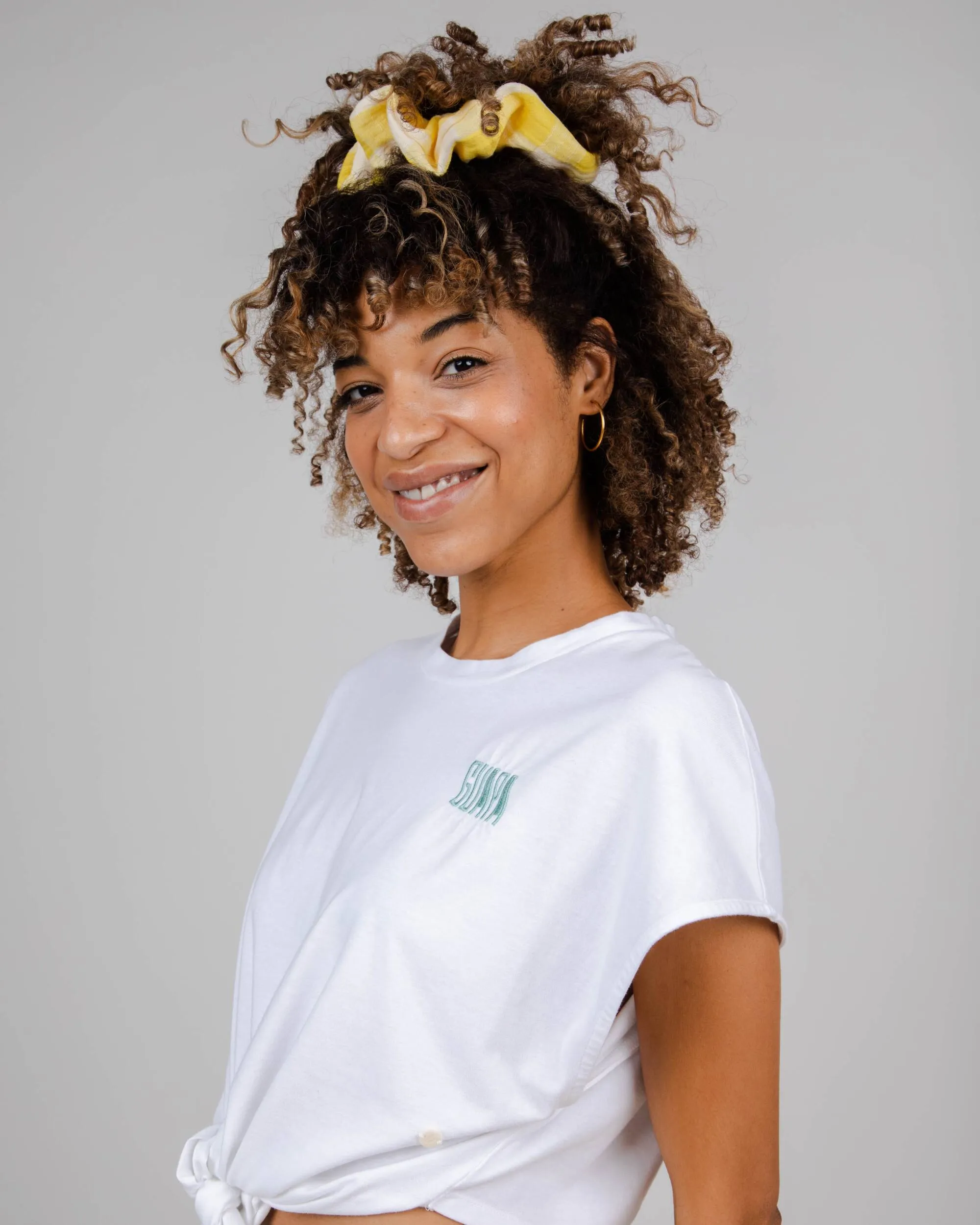 Guapa Knotted Oversized T-Shirt White