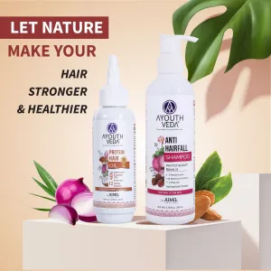 Hair Fall Control Combo | Protein Hair Oil 100ml & Anti hair fall Shampoo 200ml