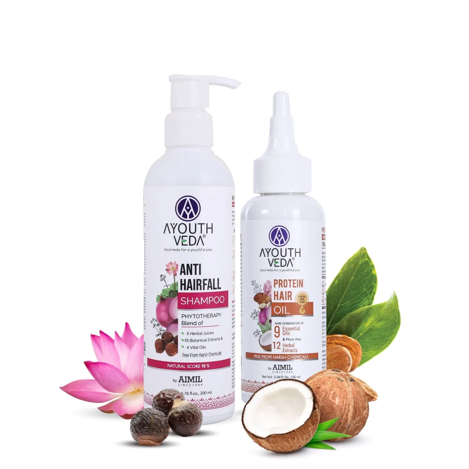 Hair Fall Control Combo | Protein Hair Oil 100ml & Anti hair fall Shampoo 200ml