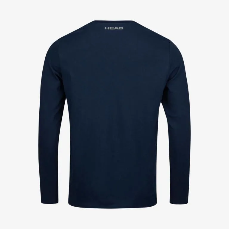 HEAD Club Cliff Mens Long Sleeve Top - Dark Blue