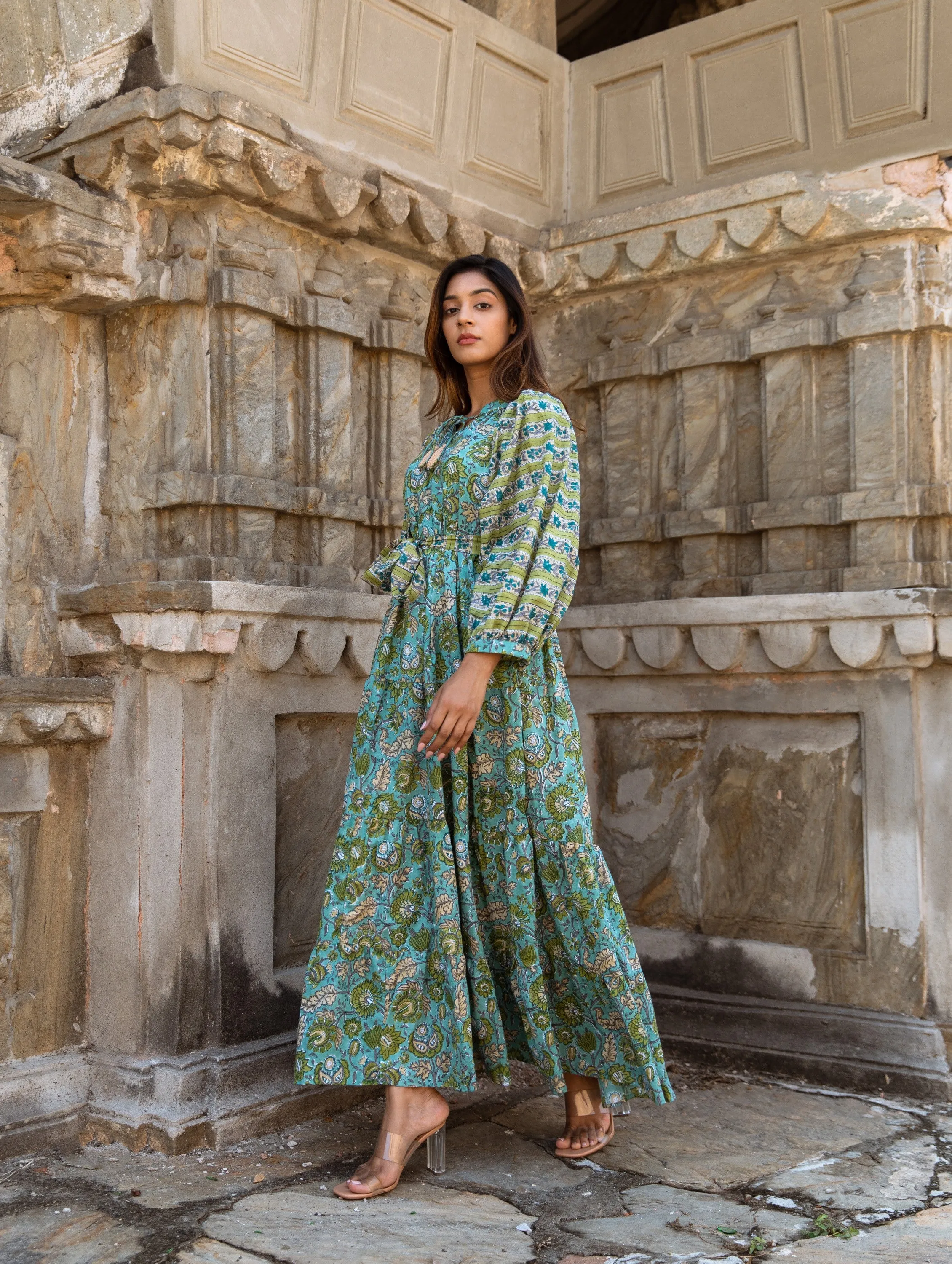 Hend Tier Ruffle Dress