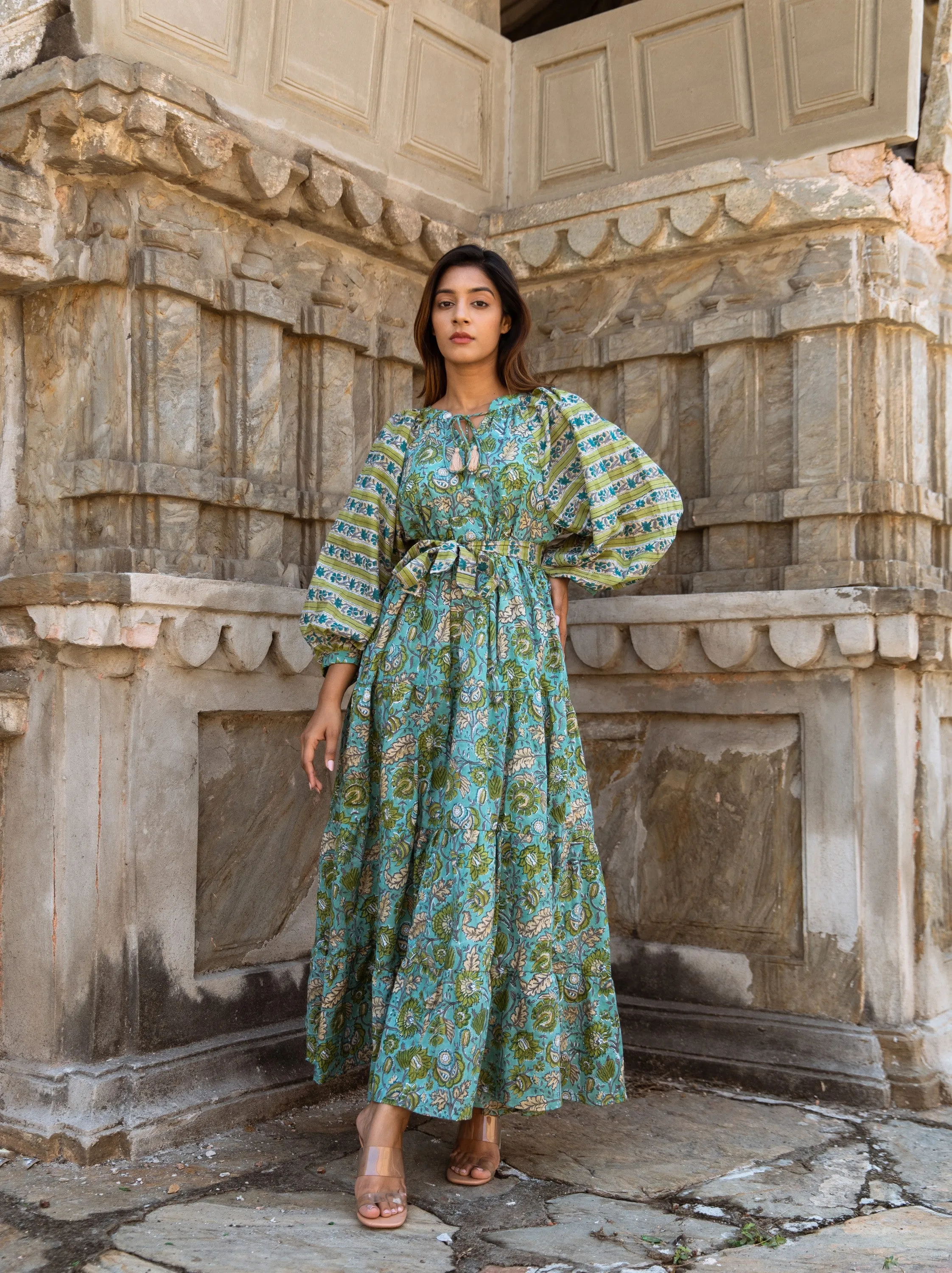 Hend Tier Ruffle Dress
