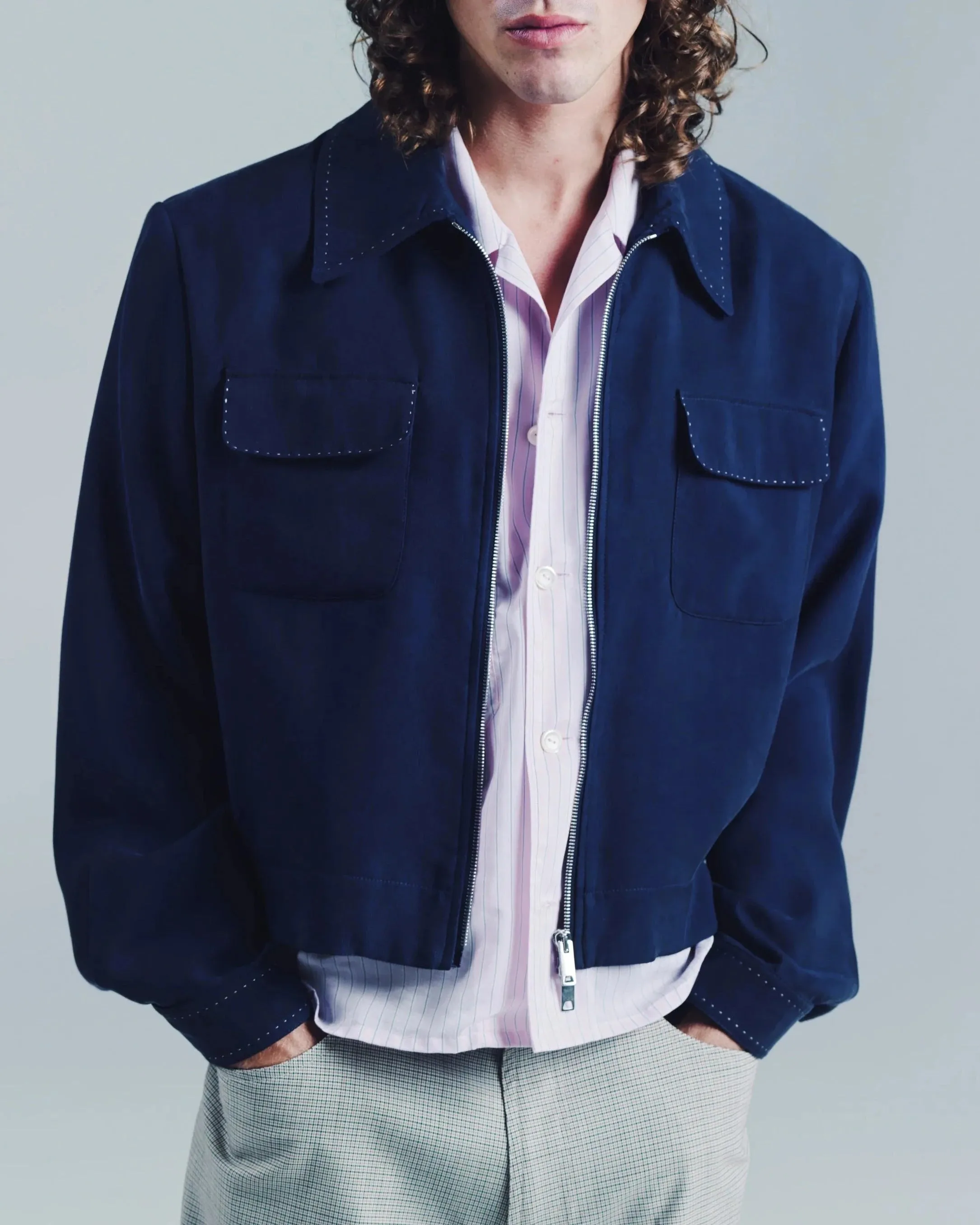 Herman Jacket Deep Blue