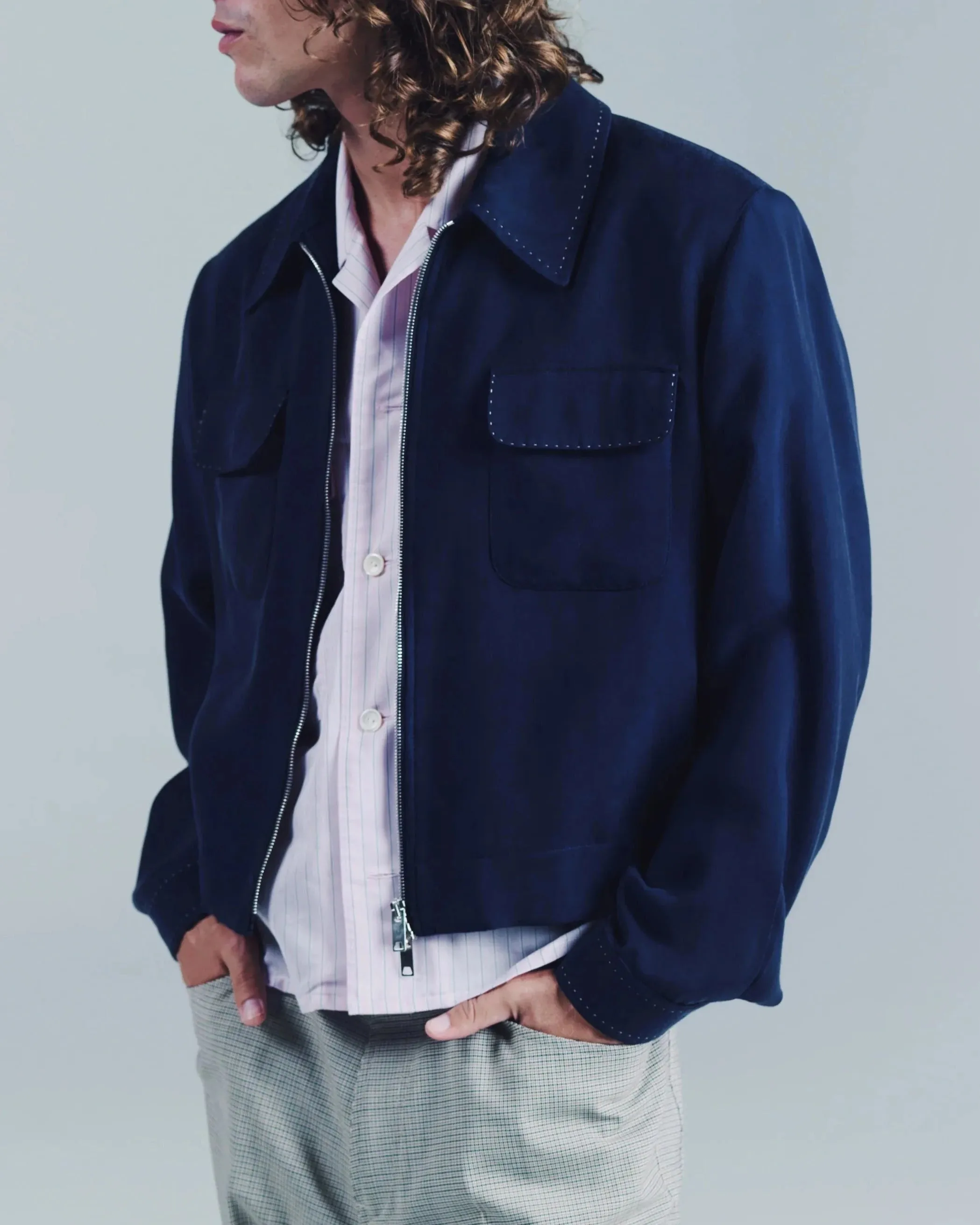 Herman Jacket Deep Blue