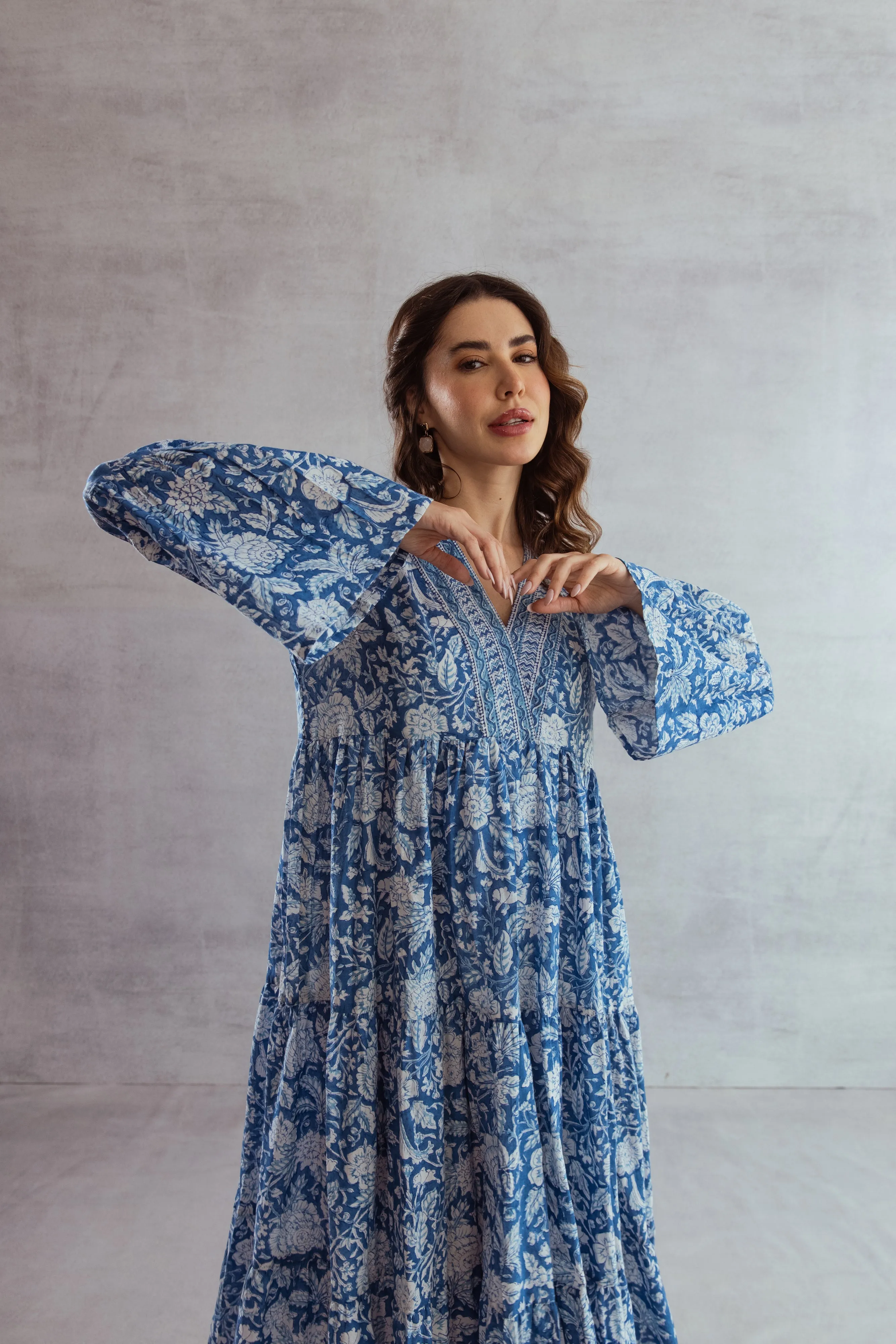 Huda tier Ruffle Dress