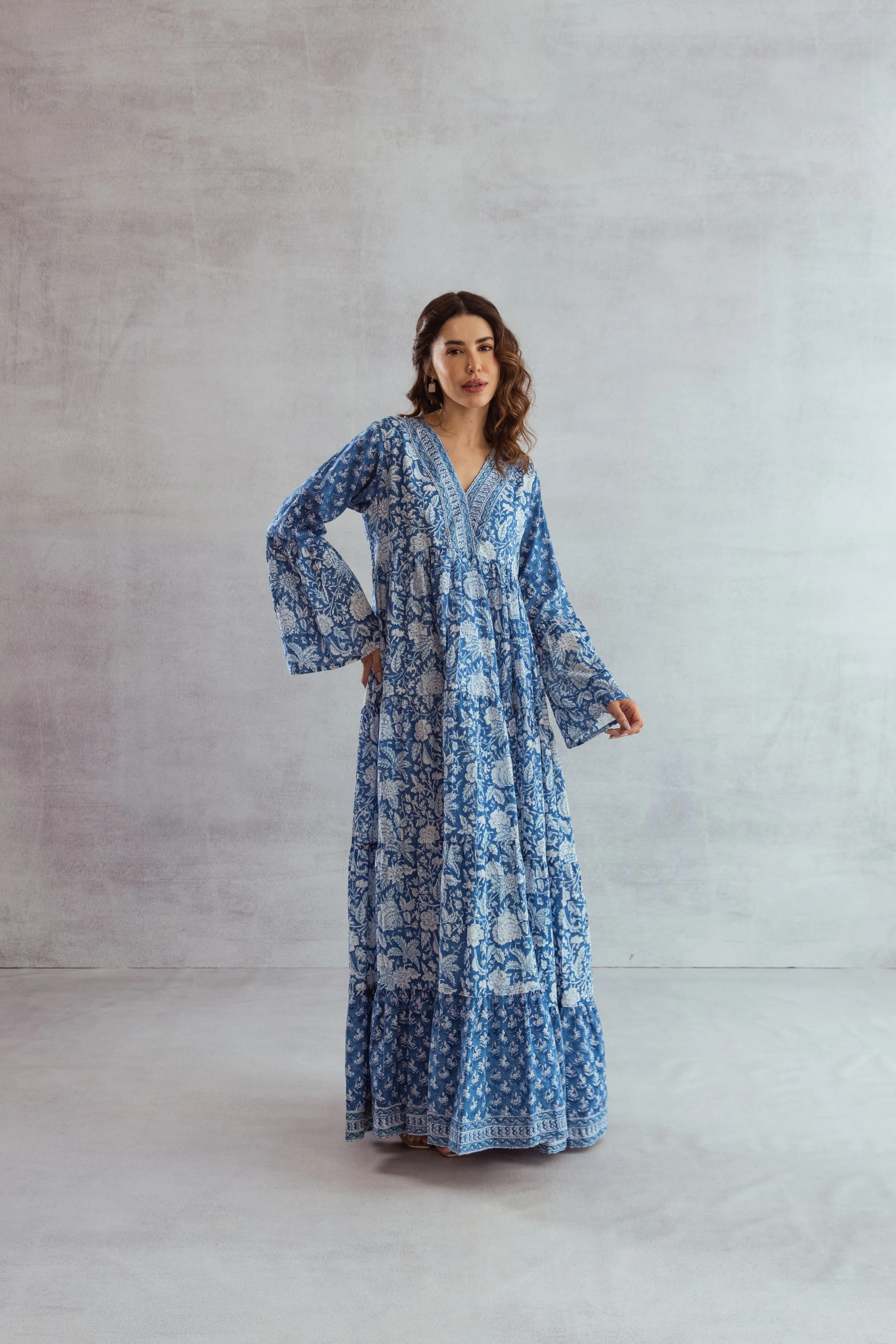 Huda tier Ruffle Dress