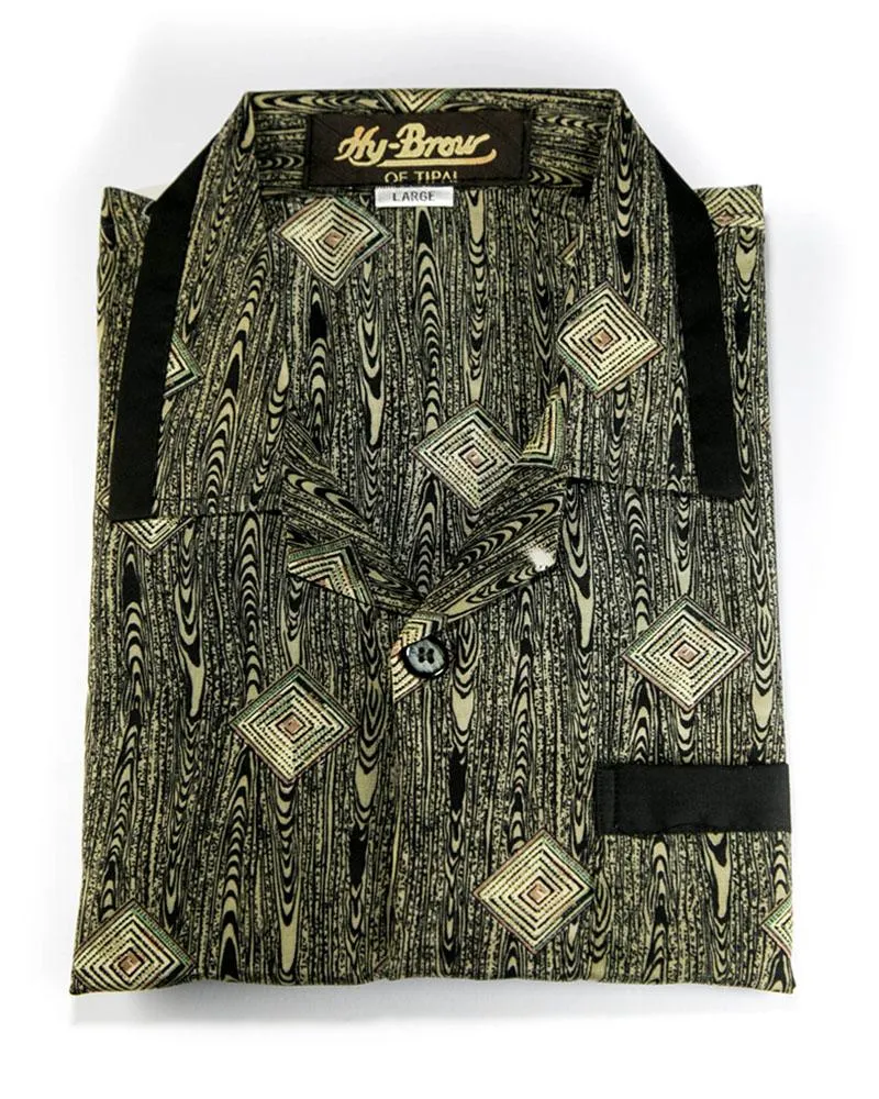 Hy-Brow Plus High Classic Nightdress For Men - Printed Design Nightwear