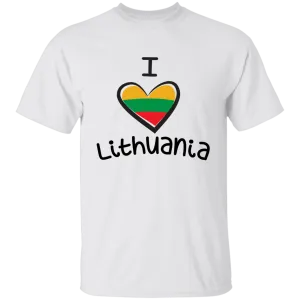 I Love Lithuania - Boys/Girls Youth Classic Short Sleeve T-Shirt
