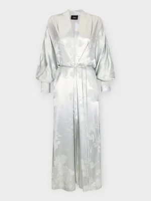 IBI | Kimono Dress - Aqua Jacquard