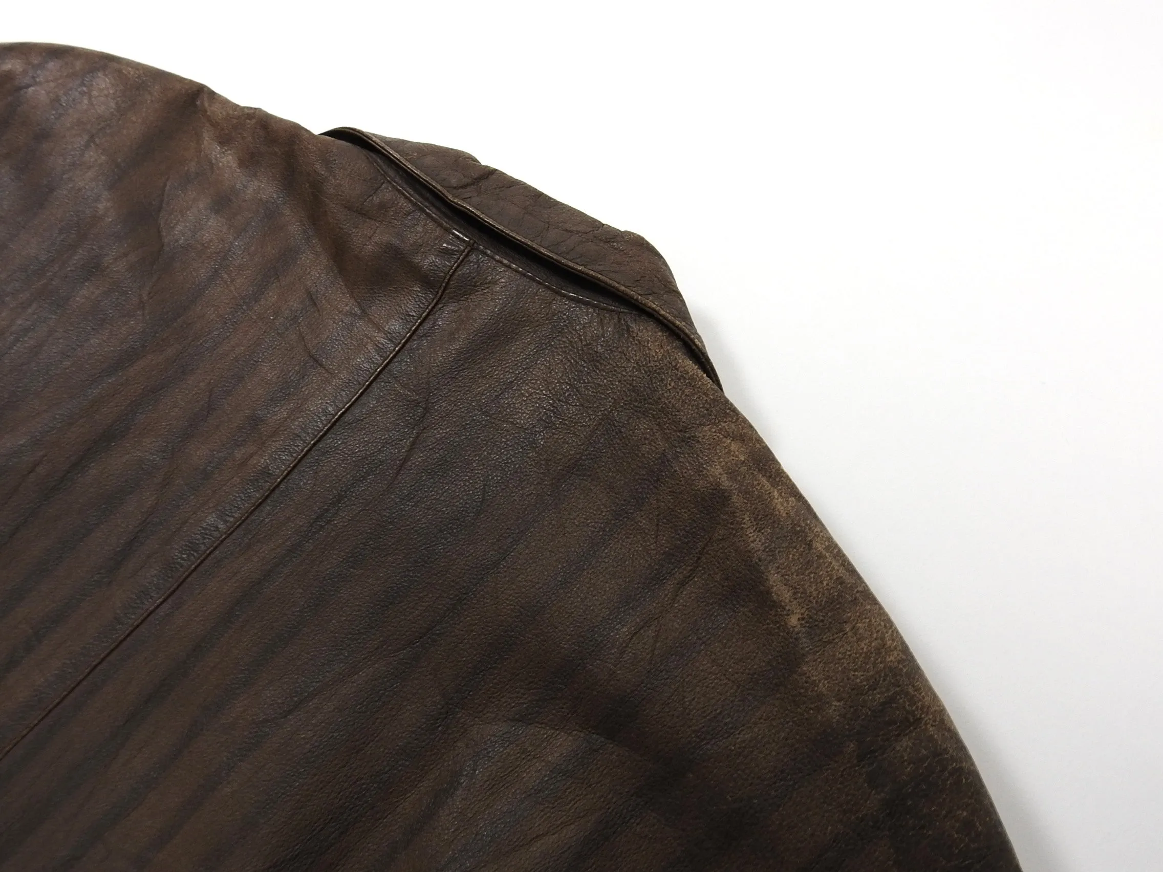 Issey Miyake Striped Brown Cropped Moto Jacket - S