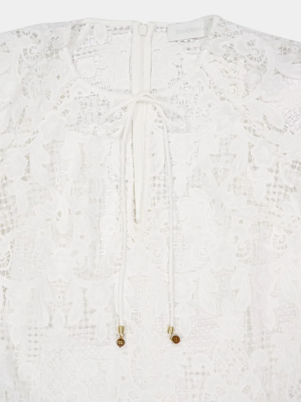 Ivory Coco Lace Midi Dress