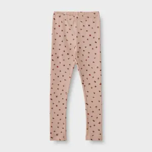 Jersey Leggings Jules in Pink Sand Flowers