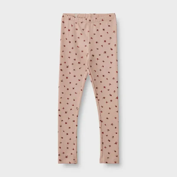 Jersey Leggings Jules in Pink Sand Flowers