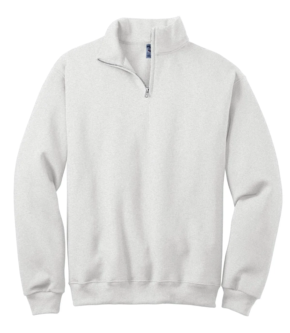 Jerzees NuBlend 1/4-Zip Cadet Collar Sweatshirt. 995M Ash
