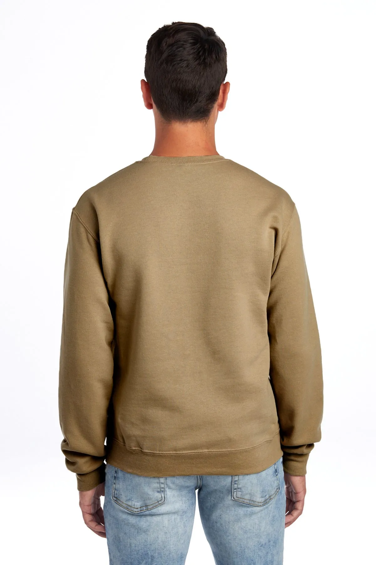 Jerzees NuBlend Crewneck Sweatshirt.  562M Khaki