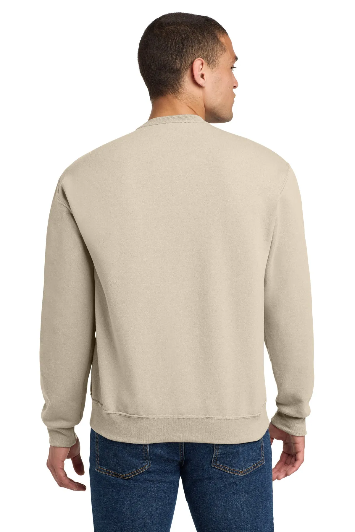 Jerzees NuBlend Crewneck Sweatshirt.  562M Sweet Cream Heather