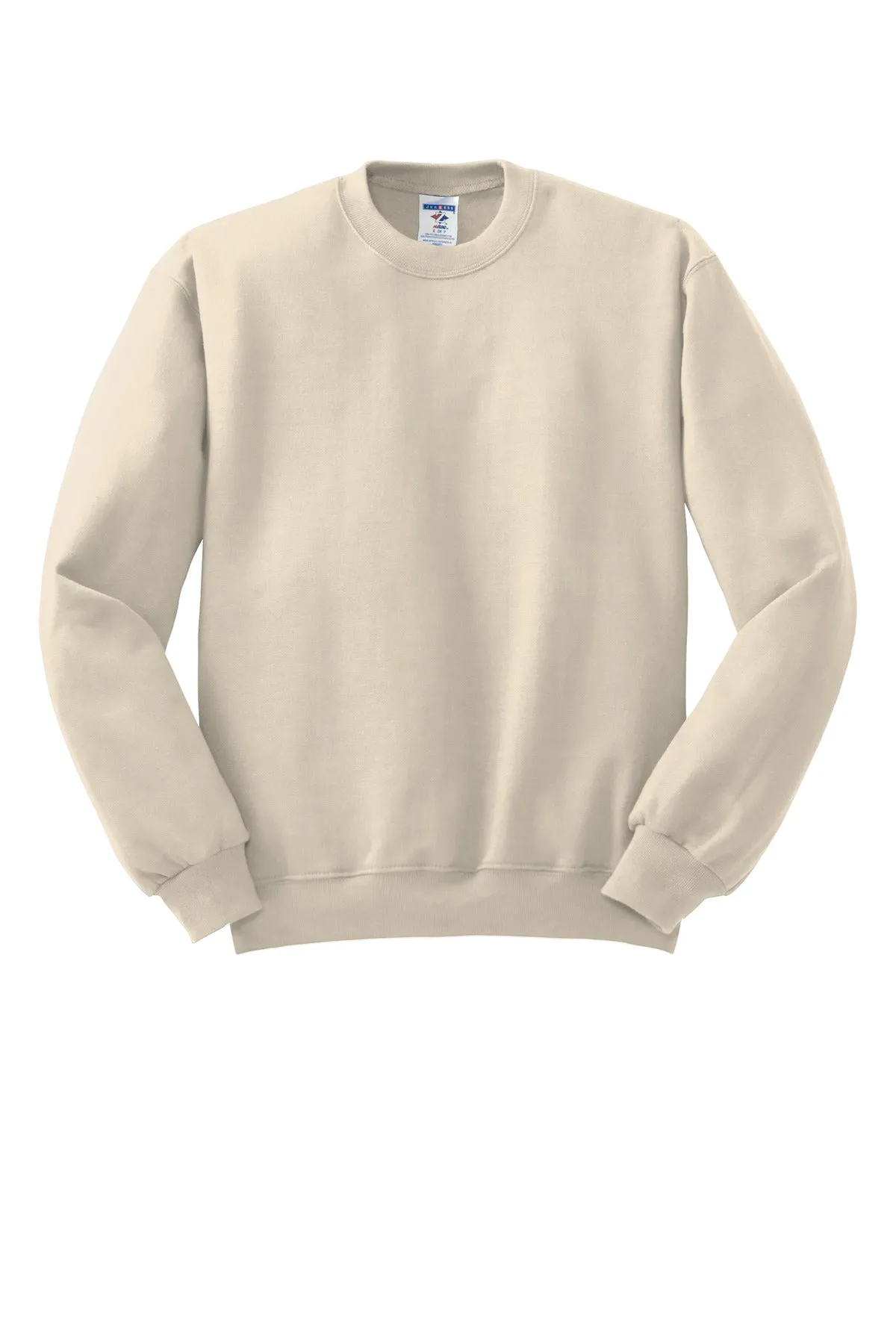 Jerzees NuBlend Crewneck Sweatshirt.  562M Sweet Cream Heather
