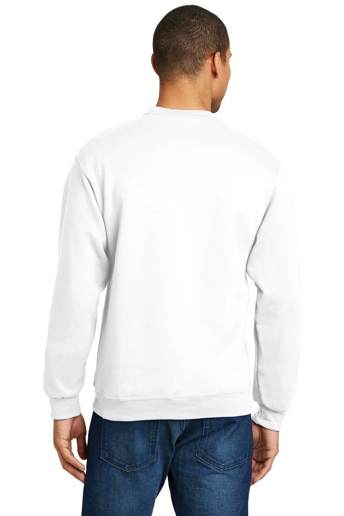 Jerzees NuBlend Crewneck Sweatshirt.  562M White
