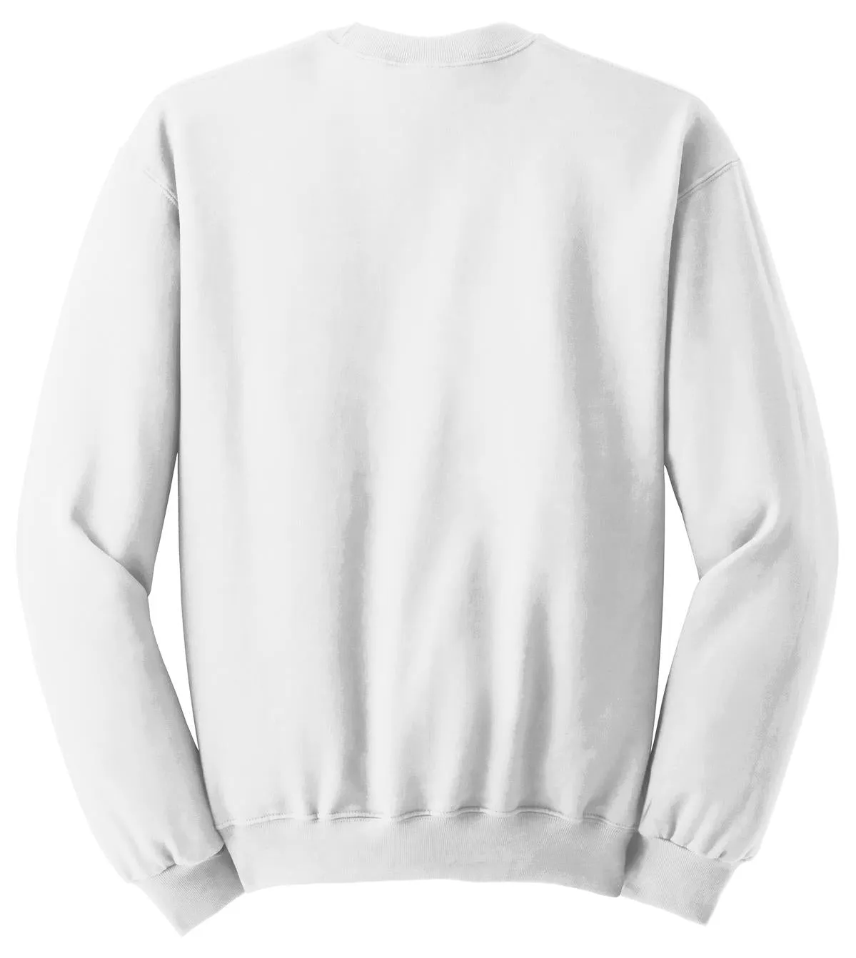 Jerzees NuBlend Crewneck Sweatshirt.  562M White