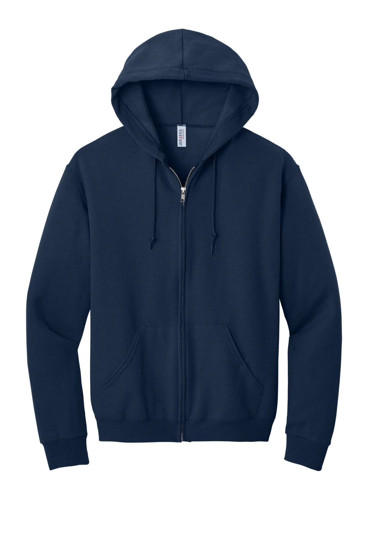 Jerzees NuBlend Full-Zip Hooded Sweatshirt.  993M Navy