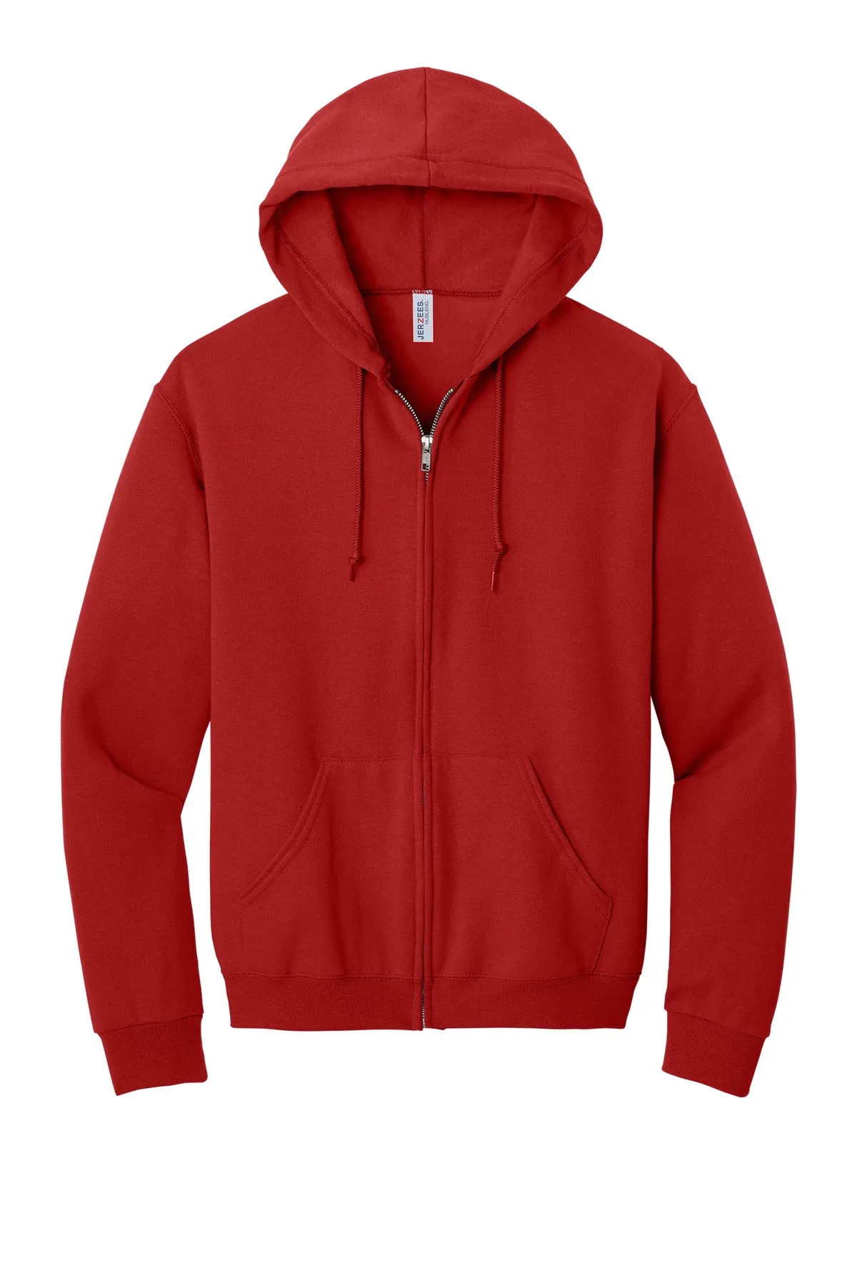 Jerzees NuBlend Full-Zip Hooded Sweatshirt.  993M True Red